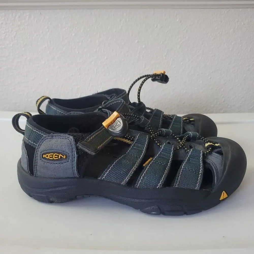 Keen Newport H2 Kids Blue Black Waterproof Hiking Water Sandals Size 3 1006557